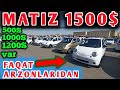 4-ИЮН АНДИЖОН МОШИНА БОЗОРИ МАТИЗ НАРХЛАРИ 1500 шок  ANDIJON MOSHINA BOZORI MATIZ 1500$ NARXLARI