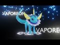 Eevee evolves into Vaporeon