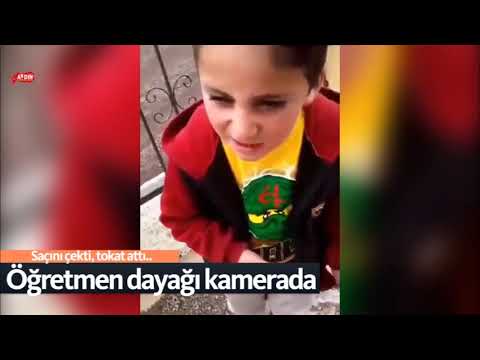 Öğretmen dayağı kamerada