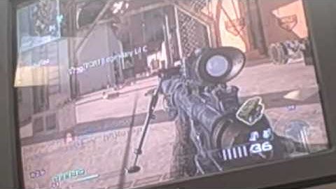 CoD MW2: Intervention quickscope with thermal scope and blue tiger camo