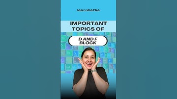 🤪Important topics for d and f block #cbseclass12 #board2025exams #educationalvideos