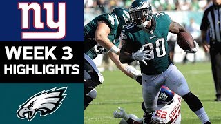 Giants vs. Eagles | NFL Week 3 Game Highlights