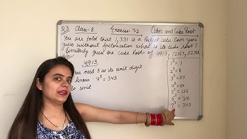 (Class 8) Exercise 7.2 ( sum no.3) cubes and cube root