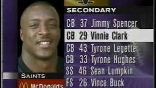 New Orleans Saints vs Atlanta Falcons 1994 SNF 1st Half Week 15