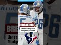 Lions are trading RB David Montgomery to Texans #nfl #texans