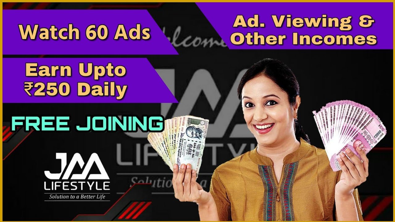 New Earning Website || JAA Lifestyle || Ad Viewing Income || Smart Earning Guide