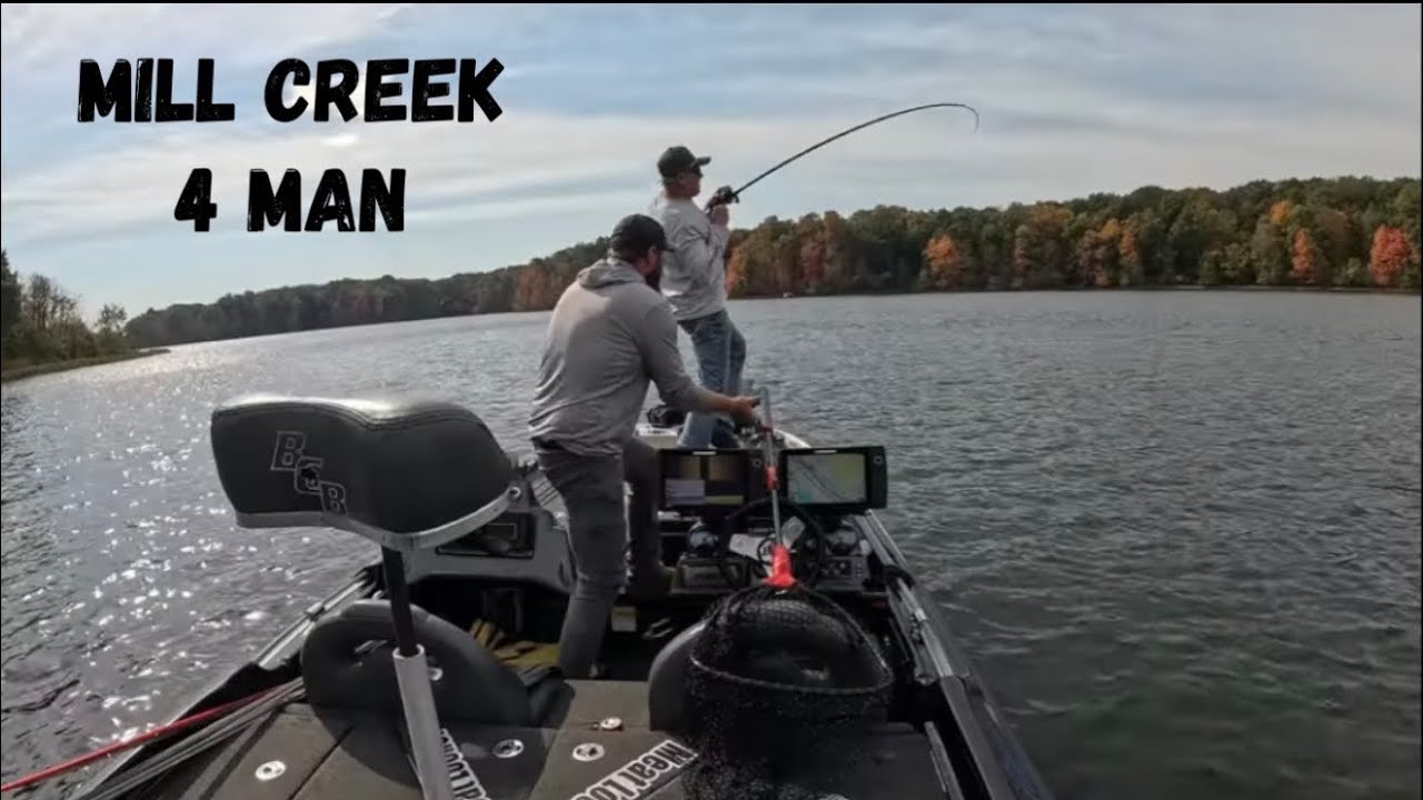 Illinois Bass Fishing Mill Creek Lake Four Man Tourney