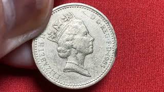 UK1985 Error rare coin Queen Elizabeth ll one pound