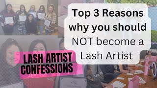 Lash Artist Pros & Cons of becoming a LASH Tech | Business TIPS #lashartist #lashes