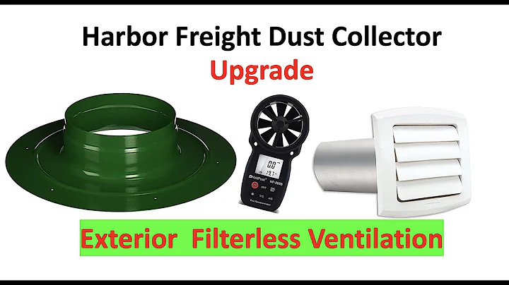 Harbor Freight Dust Collector Modification- Exterior Discharge/Increasing Inlet Intake Size to 6in