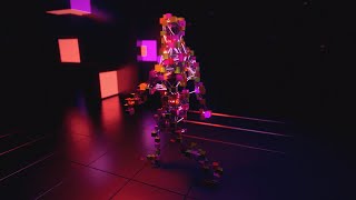 Man Robot Walking Vj Loop Motion Video | No Copyright Video Background | No Copyright Stock Video