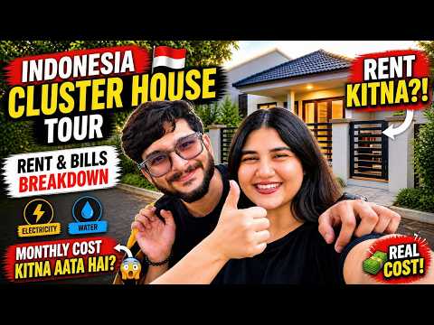 Indonesia Cluster House Tour 🏡 | Monthly Rent & Bills Kitne Aate Hain? | Abeera & Nabeel