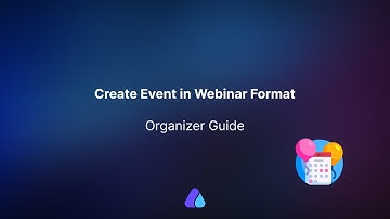 Create Event in the Webinar Format | April 2024 | #organizerguide #airmeetsupport
