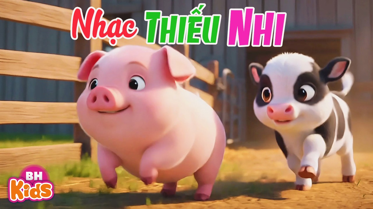 Bò con lợn con thi chạy - Top Bài Hát Thiếu Nhi Remix Sôi Động Dậy Đi Ba Ơi, Nhạc Thiếu Nhi 2026