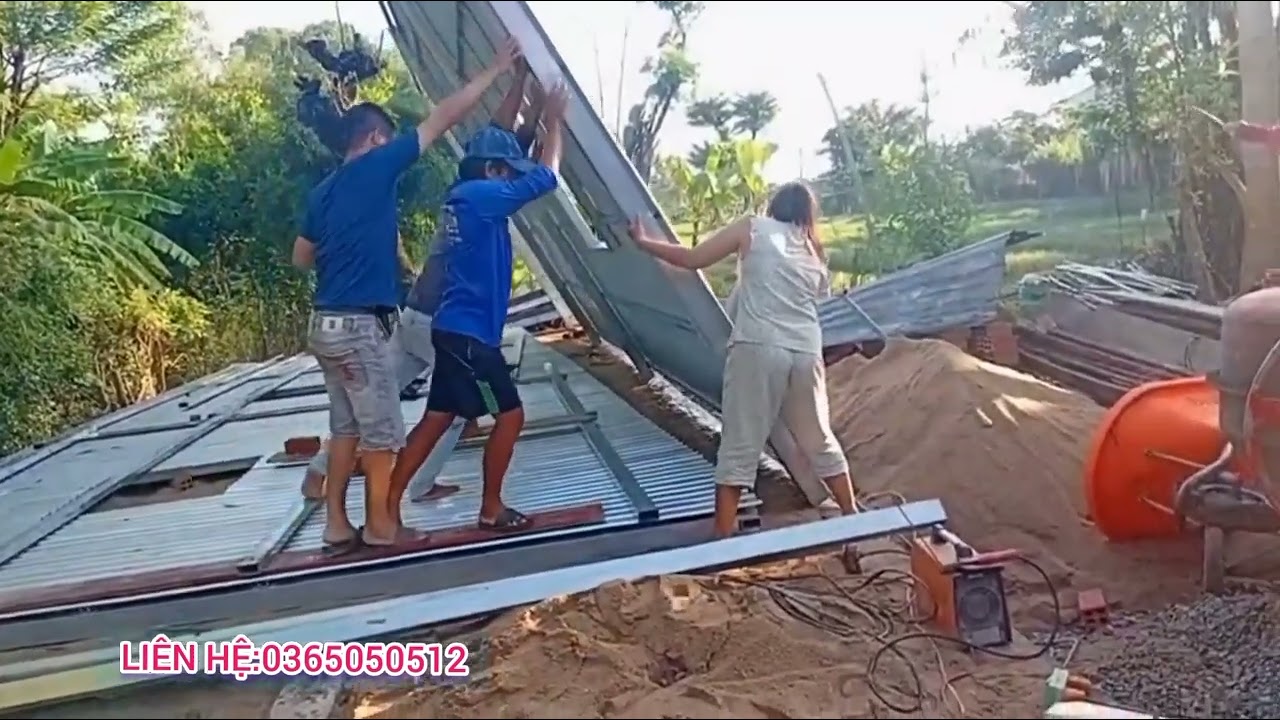 NHÀ TIỀN CHẾ CỰC ĐẸP TỪ LẮP RÁP DỰNG VÀ HOÀN THIỆN 4,5*12M