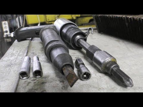 Пневматическая ударная отвёртка для снятия дверей. ВАЗ 2105. 6 часть.