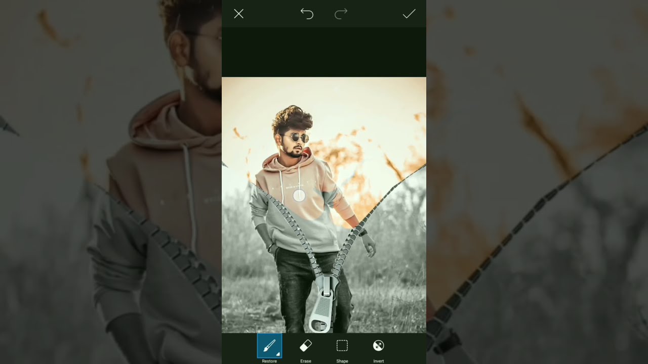 30 Second In Zip Creative Photo Editing || Chain Photo Editing PicsArt Tutorial || Faiz Edits 🔥