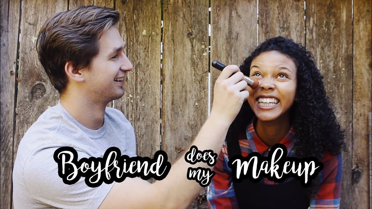 Boyfriend Does My Makeup | Ocean Angela - YouTube