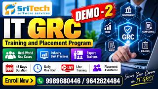 IT GRC Training & Placement Program | Demo 2 | Governance, Risk & Compliance | Sritech