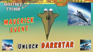 Maverick Event | Unlock DARKSTAR in Military Tycoon Roblox