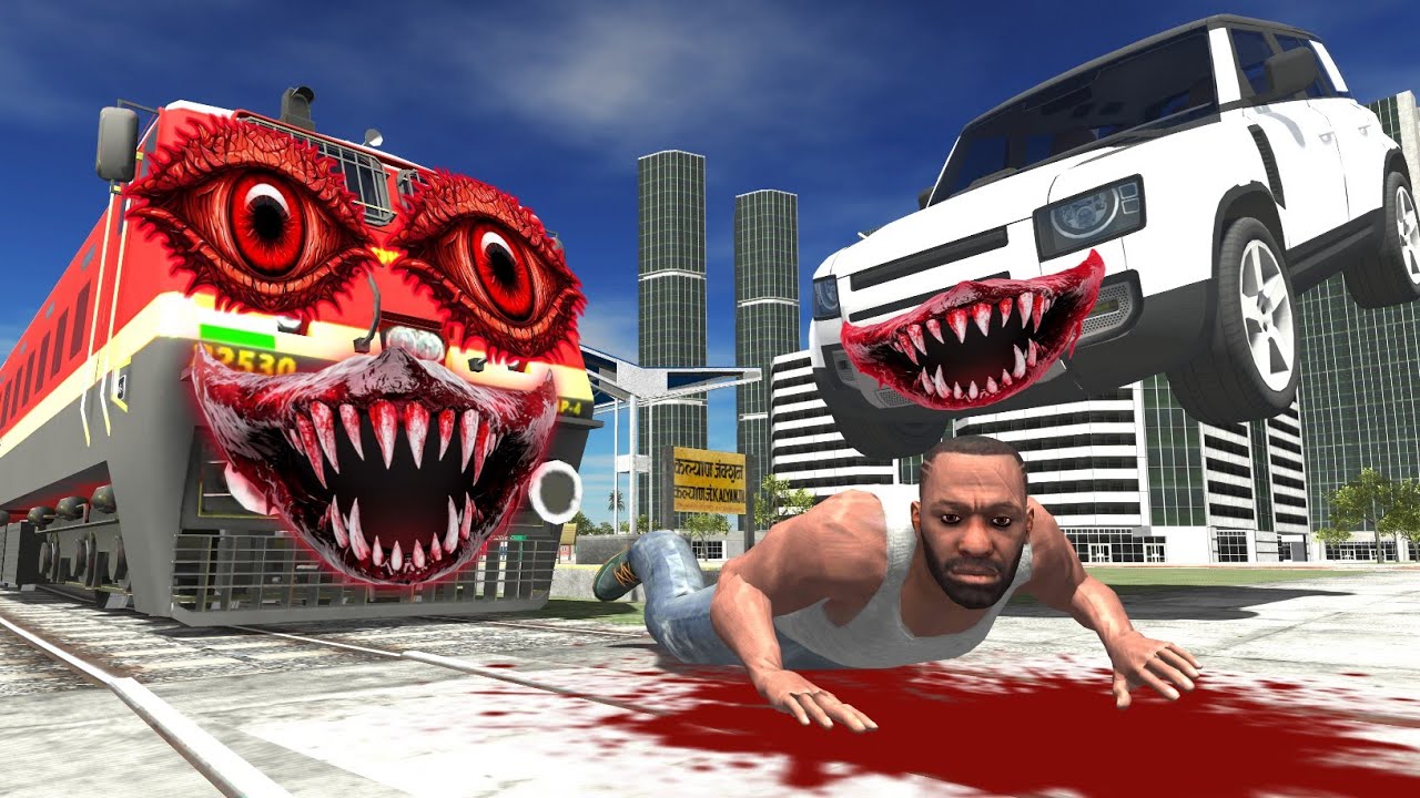 Haunted Train VS Defender In Indian Bikes Driving 3D