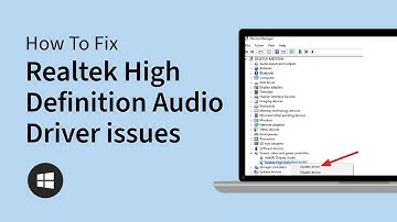 How To Fix Realtek High Definition Audio Driver Issues in Windows 11/10