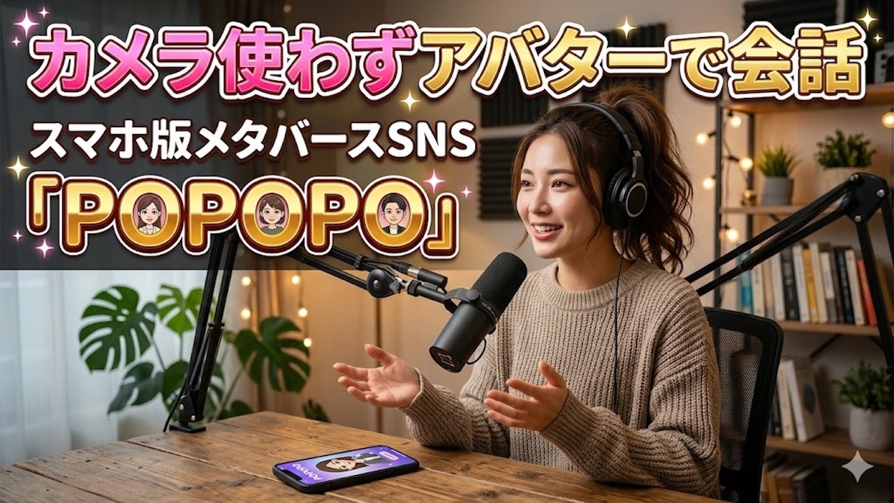 Video Explanation] POPOPO: A smartphone-based metaverse SNS where 