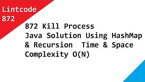 872 Kill Process LintCode   Java Solution Using HashMap & Recursion  Time & Space Complexity O(N)