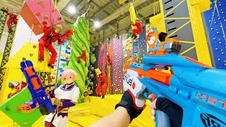 Nerf War | Amusement Park Battle 25 (Nerf First Person Shooter)