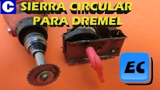 Como hacer una sierra circular para Dremel casera - YouTube
