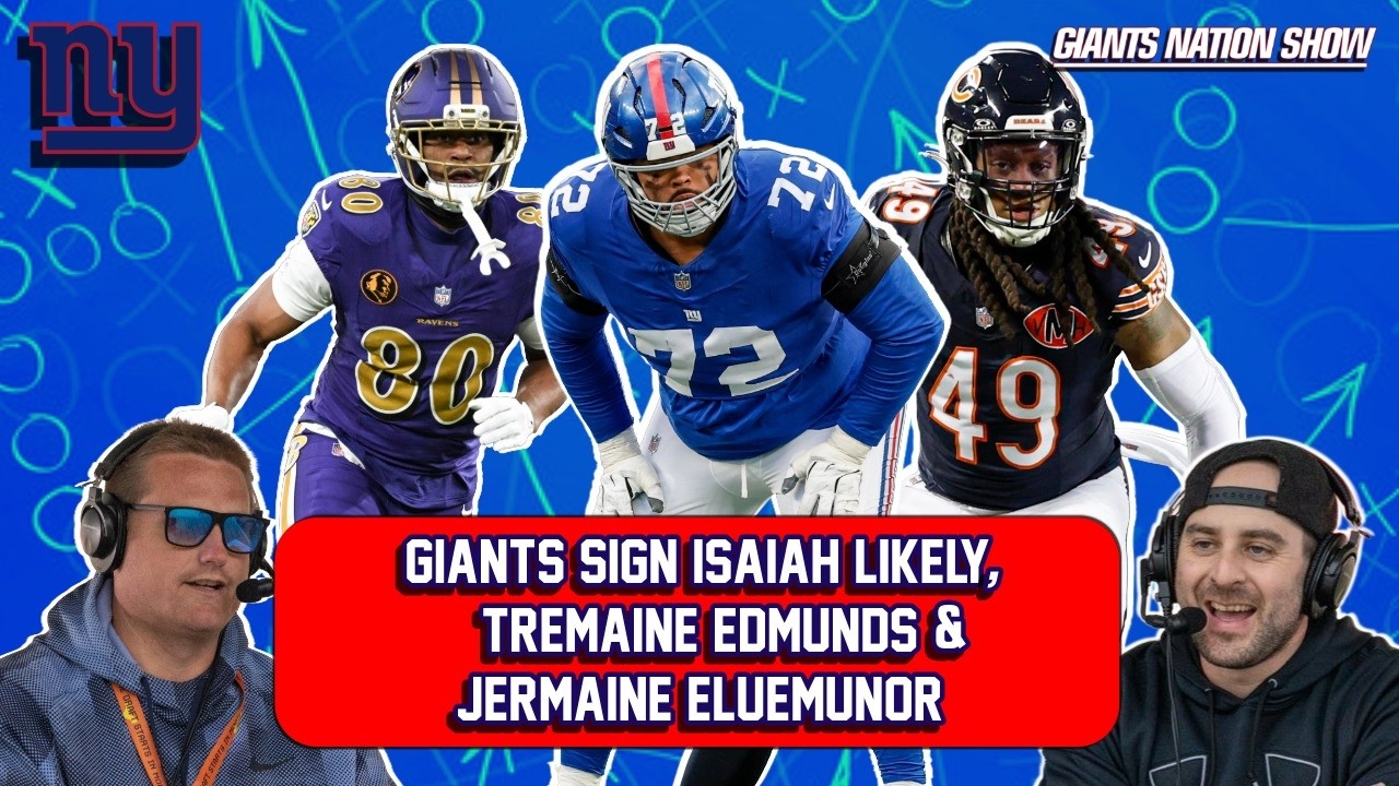 Giants Sign Isaiah Likely, Tremaine Edmunds & Jermaine Eluemunor | 131