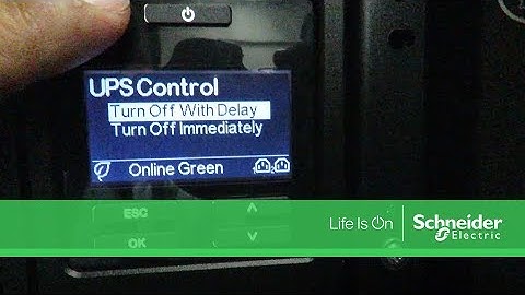 How to Change SRT UPS to Bypass Mode | Schneider Electric