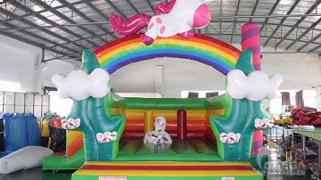 Rainbow Unicorn Bouncy Castle