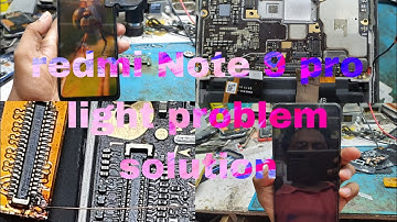 Redmi Note 9 pro display light problem solution | redmi note 9 pro display not working #solution