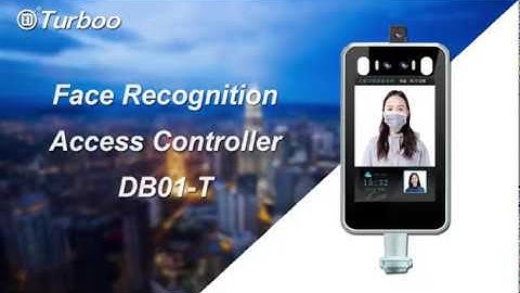 Turboo Turnstile Gate integrated with Smart Body Thermometry Face Recognition DB-01