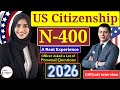 Real US citizenship test 2026. N400 US naturalization interview 2026 | New 128 Civics & Form N400-37