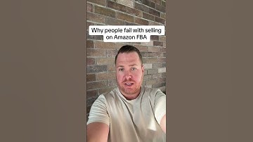 Why people fail with selling on Amazon FBA #shorts #amazonfba