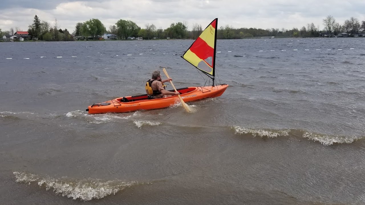 Wilderness Systems Pamlico, Beach Sailing - YouTube
