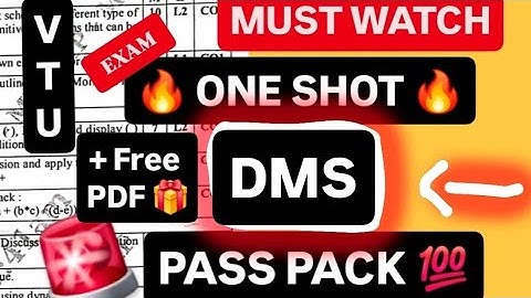 DMS SUPER IMPORTANT💯🤩| BCS405A DISCRETE MATHEMATICAL STRUCTURES PASS PACKAGE | VTU 4th SEM CSE #vtu