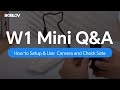 How to setup  use the boblov w1 mini camera and check sate through indicator light