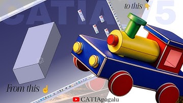 CATIA V5 Tutorial | locomotive toy 