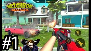 I HATE MY NEIGHBOR... //Andriod, ios gameplay// #neighborhomesmashermultiplayer #THEGAMe #coolgame screenshot 1