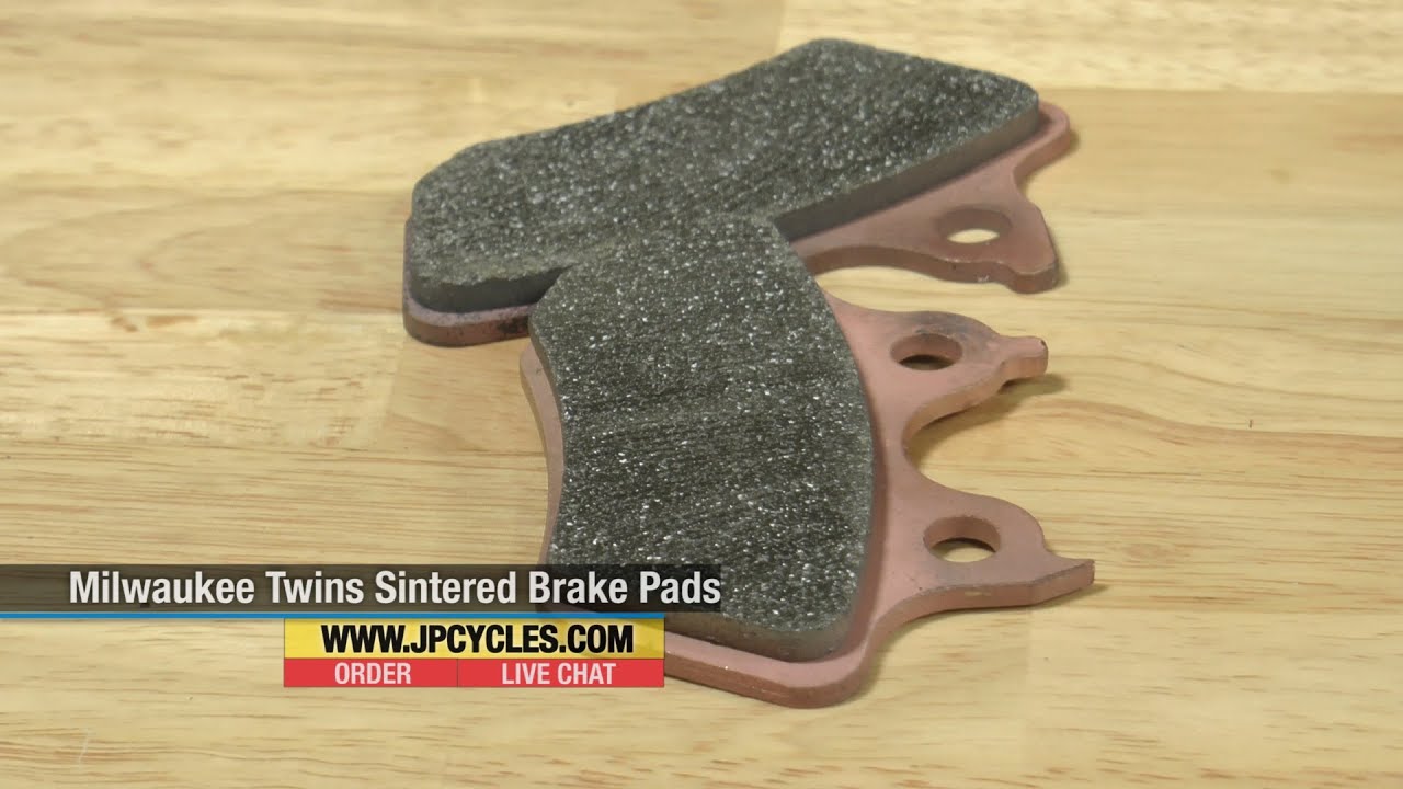 Milwaukee Twins Front or Rear Sintered Brake Pads at J&P Cycles YouTube