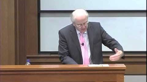 Hayward 2009 Lecture 1: Dr. John Webster