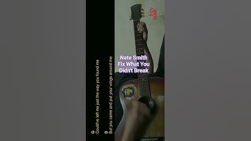 Thumbnail of Nate Smith - Fix What You Didn't Break Guitar Chords cover #shorts