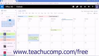 Outlook Web App Tutorial Navigating Calendar Dates 2015 Microsoft Training Outlook Web App Tutorial Opening The Calendar 2015 Microsoft Training