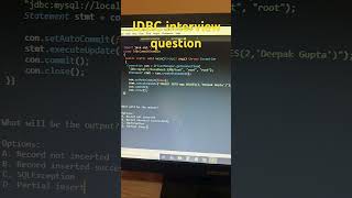 What will be the output #corejava #interviewquestions #LearnToCode #techeducation  #jdbc #mysql
