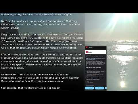 Update Regarding Part 4 of Sheldon Emry’s The Fire That Will Burn Babylon
