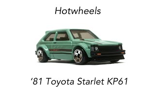 Unboxing Hot Wheels ‘81 Toyota Starlet KP61