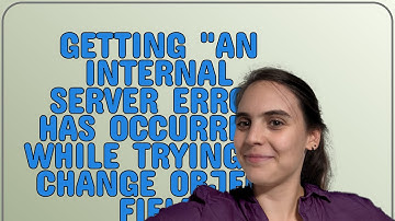 Salesforce: Getting "An internal server error has occurred" while trying to change Object Field P...